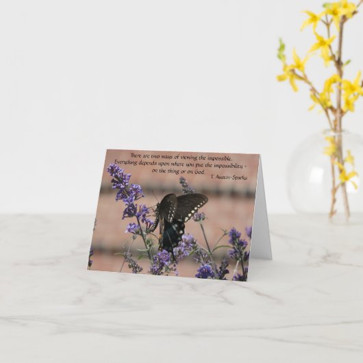 Geloof... briefkaart (Gele Bloem)