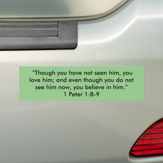 "Geloof" Bumpersticker (Op auto)