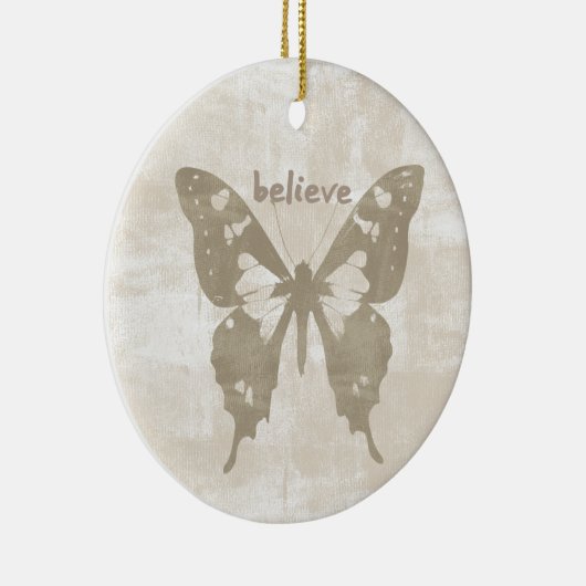 Geloof Butterfly Keramisch Ornament (Rechts)