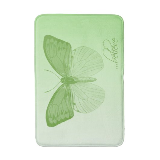 Geloof Butterfly Limoen Badmat (Voorkant Verticaal)