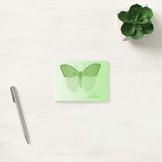 Geloof Butterfly Limoen Post-it® Notes (Kantoor)