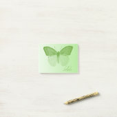 Geloof Butterfly Limoen Post-it® Notes (Op bureau)
