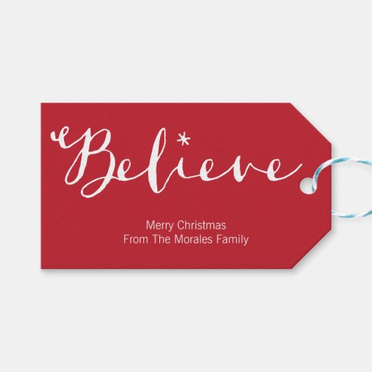 Geloof cadeau Labels Cadeaulabel (Voorkant (Horizontaal))