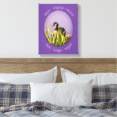 Geloof Canada Goose Irises Inspirerend Words Canvas Afdruk (Insitu (Slaapkamer))