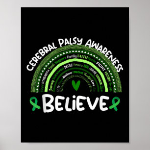 Geloof Cerebral Palsy Awareness Month Shirt Cereb Poster