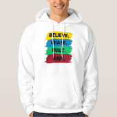 Geloof, Chase, Built, Krijg motivatie slogan Hoodie (Voorkant)