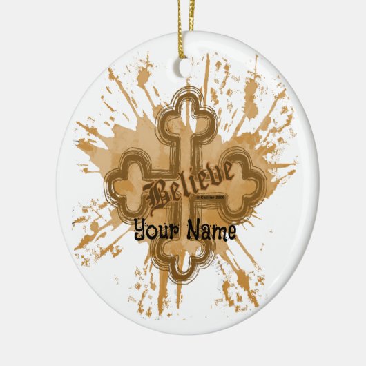 Geloof Christelijk Kruis Ornament (Links)