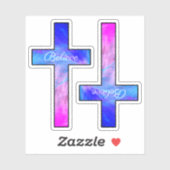 Geloof Christelijk Kruis Sticker (Vel)