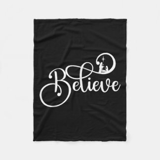 Geloof Christelijke Jesus Christmas Family Pama Fleece Deken
