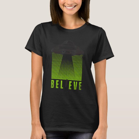 Geloof Complot Alien Buitenaards T-shirt (Voorkant)