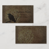  geloof Crow Visitekaartje (Voorkant / Achterkant)