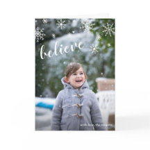 Geloof Cute Snowflakes Simple Photo Kerstmis