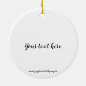 Geloof dat er een goede blauwe bloeiende boom is keramisch ornament (Achterkant)