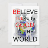 Geloof dat er een goede kaart in de wereld is (Voorkant)