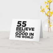 Geloof dat er goed in de wereld is 55 kaart (Gele Bloem)