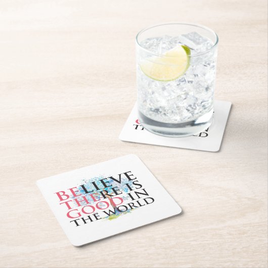 Geloof dat er goed is kartonnen onderzetters (Insitu)