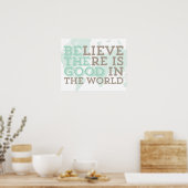 Geloof dat er goede afdrukken zijn poster (Keuken)