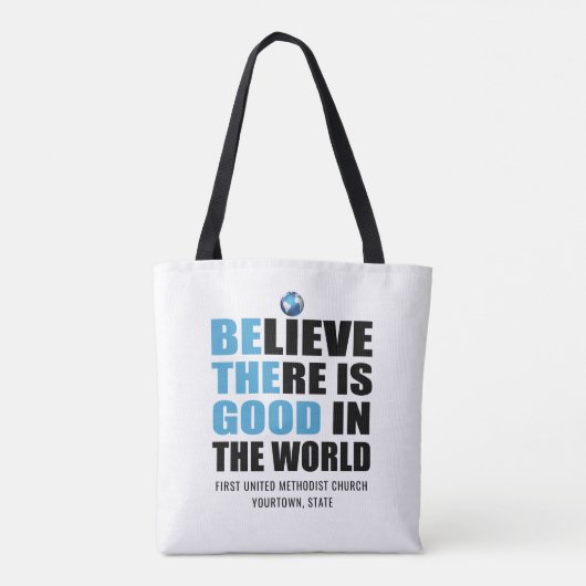 Geloof dat er goede | Wees de goede gewoonte Tote Bag (Achterkant)