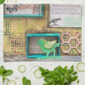 Geloof dat er iets wonderbaarlijks zal gebeuren theedoek (Gevouwen)