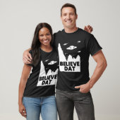 Geloof Dat Grappige Alien Ufo T-shirt (Unisex)