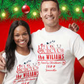 Geloof dat het matchen van Kerstmis voor de famili T-shirt