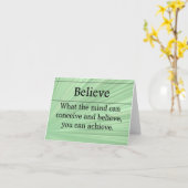 Geloof dat je alles kunt doen kaart (Gele Bloem)