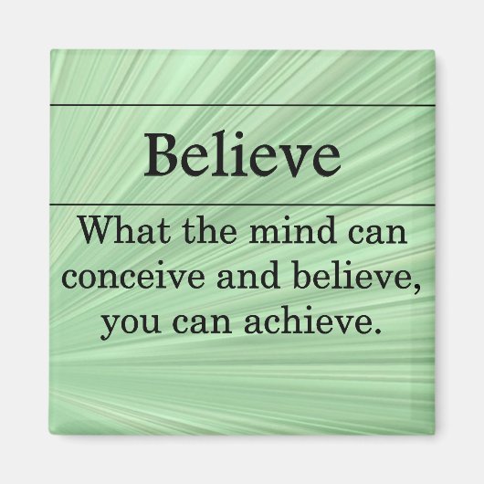 Geloof dat je alles kunt doen magneet (Voorkant)