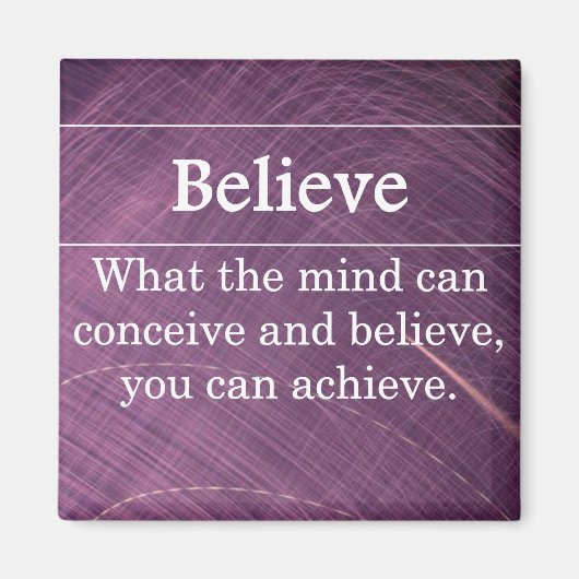 Geloof dat je alles kunt doen magneet (Voorkant)