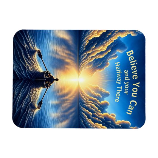 Geloof dat je dat kunt en halverwege magneet (Horizontaal)