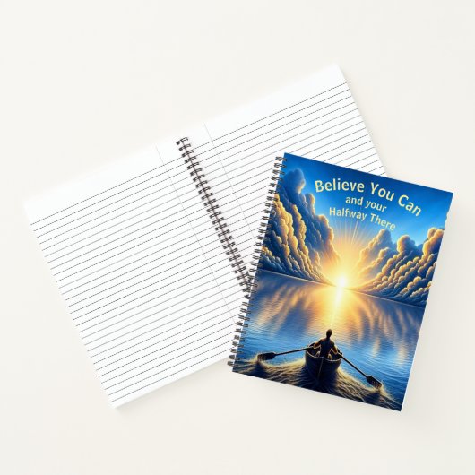 Geloof dat je dat kunt en halverwege notitieboek (Binnen)