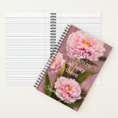 Geloof dat je de anjer-Floral-inspiratie kunt roze Notitieboek (Binnen)