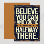 Geloof dat je een motivatie kaart kunt maken (Voorkant / Achterkant)