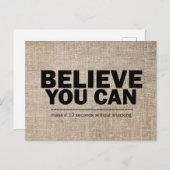 Geloof Dat Je Het Kan Funny Gewichtsverlies Dieet  Briefkaart (Voorkant / Achterkant)