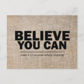 Geloof Dat Je Het Kan Funny Gewichtsverlies Dieet  Briefkaart (Voorkant)