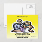 Geloof dat je kunt briefkaart (Voorkant / Achterkant)