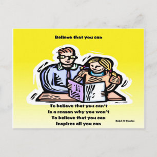 Geloof dat je kunt briefkaart