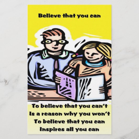 Geloof dat je kunt briefpapier (Voorkant)