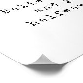 Geloof dat je kunt en je bent halverwege poster (Hoek)