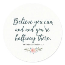 Geloof dat je kunt" Motivatie quote Sticker – INSP