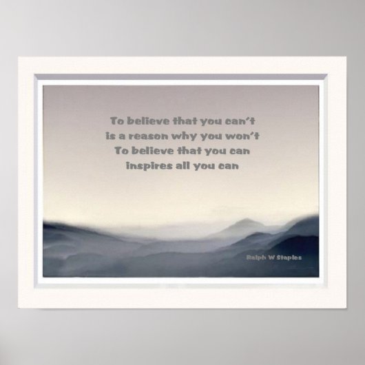 Geloof dat je kunt poster (Voorkant)