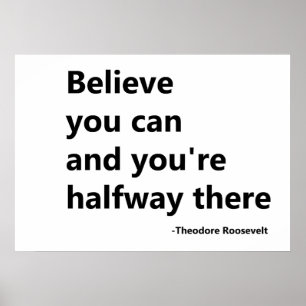 Geloof dat je kunt poster