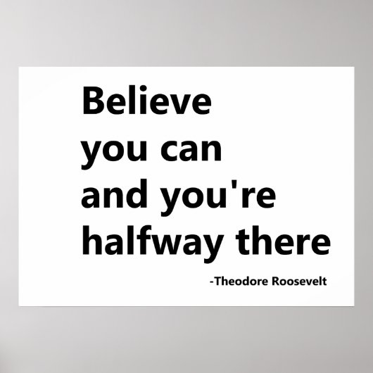 Geloof dat je kunt poster (Voorkant)