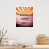 Geloof dat je Roosevelt Inspirerend citaat kunt Poster (Keuken)