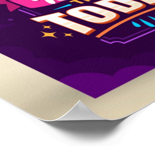 Geloof dat morgen beter zal zijn dan vandaag poster (Hoek)