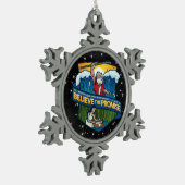 Geloof de belofte sneeuwvlok ingelijst Ornament (Links)