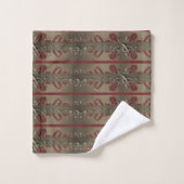 Geloof de grafische kerstset bad handdoek (Wasdoekje)