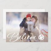 Geloof de Kaart van de Foto van Kerstmis (Voorkant / Achterkant)