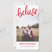 Geloof de Kaart van de Foto van Kerstmis van het (Voorkant)