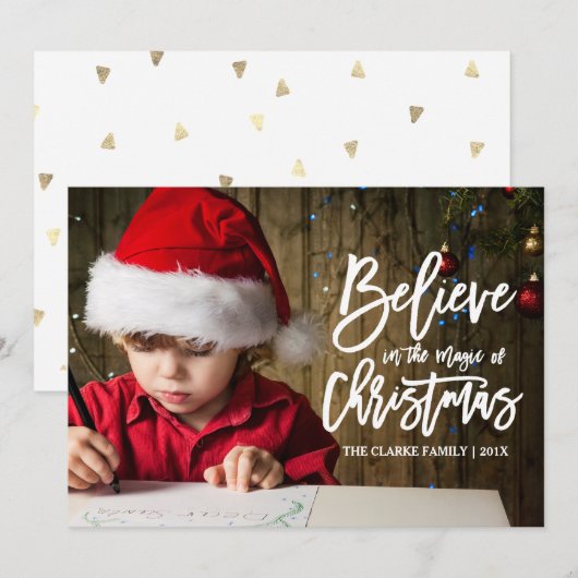 Geloof | De kerstavond Feestdagenkaart (Voorkant / Achterkant)