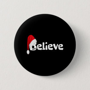 Geloof de kerstfeestdag in Shirt Ronde Button 5,7 Cm